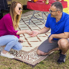 AdvenGO 10 Strong Polypropylene Stake Set for Grass, Soil - Anchoring Blankets, Patio Rugs, Camping Tents, Tarps, and RV Mats - Easy to Use, Outdoor Lawn and Garden Stakes - (Silver)