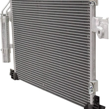 A/C Condenser Compatible with 2011-2018 Mitsubishi Outlander Sport/RVR Aluminum Core With Receiver Drier