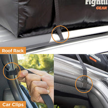 Rightline Gear Sport Jr Car Top Carrier, 10 cu ft Sized for Compact Cars, 100% Waterproof Zipper, Attaches With or Without Roof Rack, 100S50