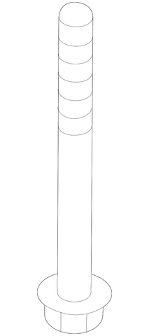Genuine Toyota Suspension Cross-Member Mount Bolt 90119-A0340