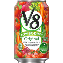 V8 Original Low Sodium 100% Vegetable Juice, 11.5 Oz. Can (Pack of 24)