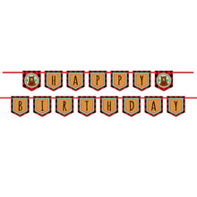 Buffalo Plaid Lumberjack Happy Birthday Banner, 11 ft, 2pc