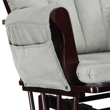 Baby Relax Huntington Glider Rocker and Ottoman, Gray and Espresso