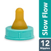 Enfamil Nipples, Slow-Flow Soft Bottle Nipples, 12 Pack, Latex-Free and BPA-Free