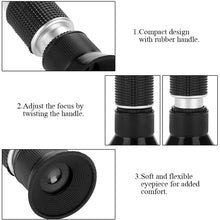 Peroptimist 4-in-1 Antifreeze Coolant Refractometer for Automobile Antifreeze System, Battery Acid and Windshield Washer Fluid