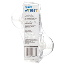 Philips Avent Natural Baby Bottle Nipple, Medium Flow 3M+, 4pk