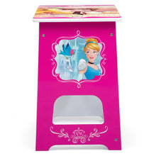Disney Princess 4-Piece Room-in-a-Box Bedroom Set by Delta Children - Includes Sleep & Play Toddler Bed, 6 Bin Design & Store Toy Organizer and Desk with Chair
