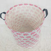 HIYAGON Pink Laundry Basket with Strong Handles, 19.7