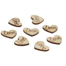 200 Pack Unfinished Wood Cutouts 0.6"x0.5"x0.08" Love Heart Confetti Wood Craft Natural Rustic Laser Cut Out Wood Pieces for Crafts Wedding Decor Valentine's Day Anniversaries Birthday