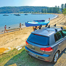 Rhino-Rack Nautic 570 Series Kayak/Canoe Carrier, Includes 2 x Tie Down Straps and 2 x Rapid Straps w/ Unique Buckle Protector