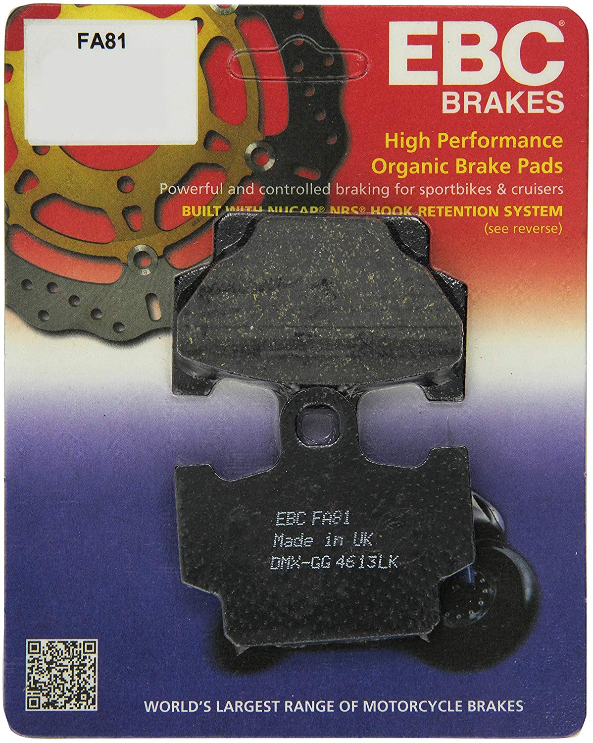 EBC Brakes FA81 Disc Brake Pad Set
