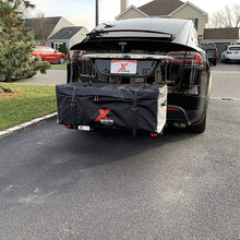 X-Rack Premium All Aluminum Hitch Mounted Cargo Carrier X-One Custom Sized to Store in Trunk Well of Tesla Model X 500lb Capacity