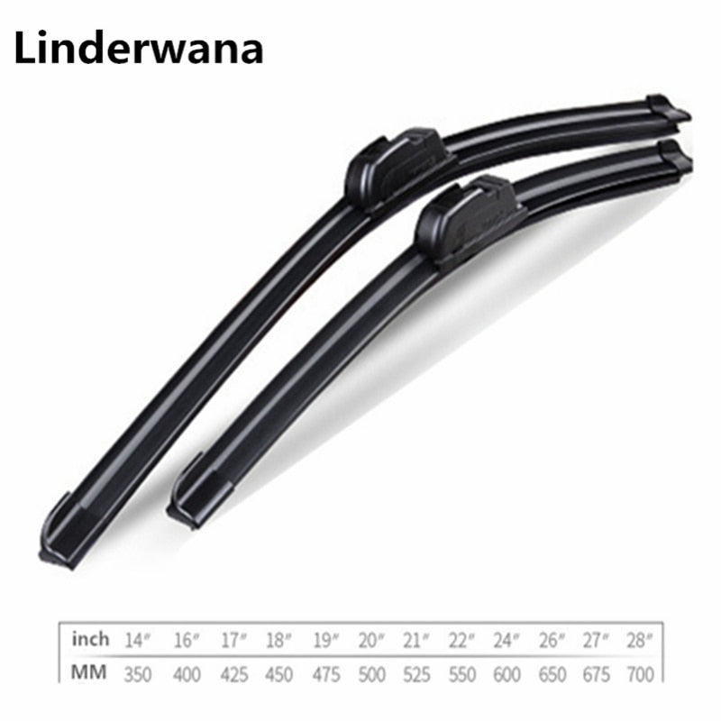Black Universal U-Shaped Soft Frameless Rubber Wiper Blade Car Windshield Wiper Blade16