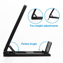 CASEIER 3D Screen Amplifier Mobile Phone Screen Video Magnifier For Cell Phone Smartphone Enlarged Screen Phone Stand Bracket
