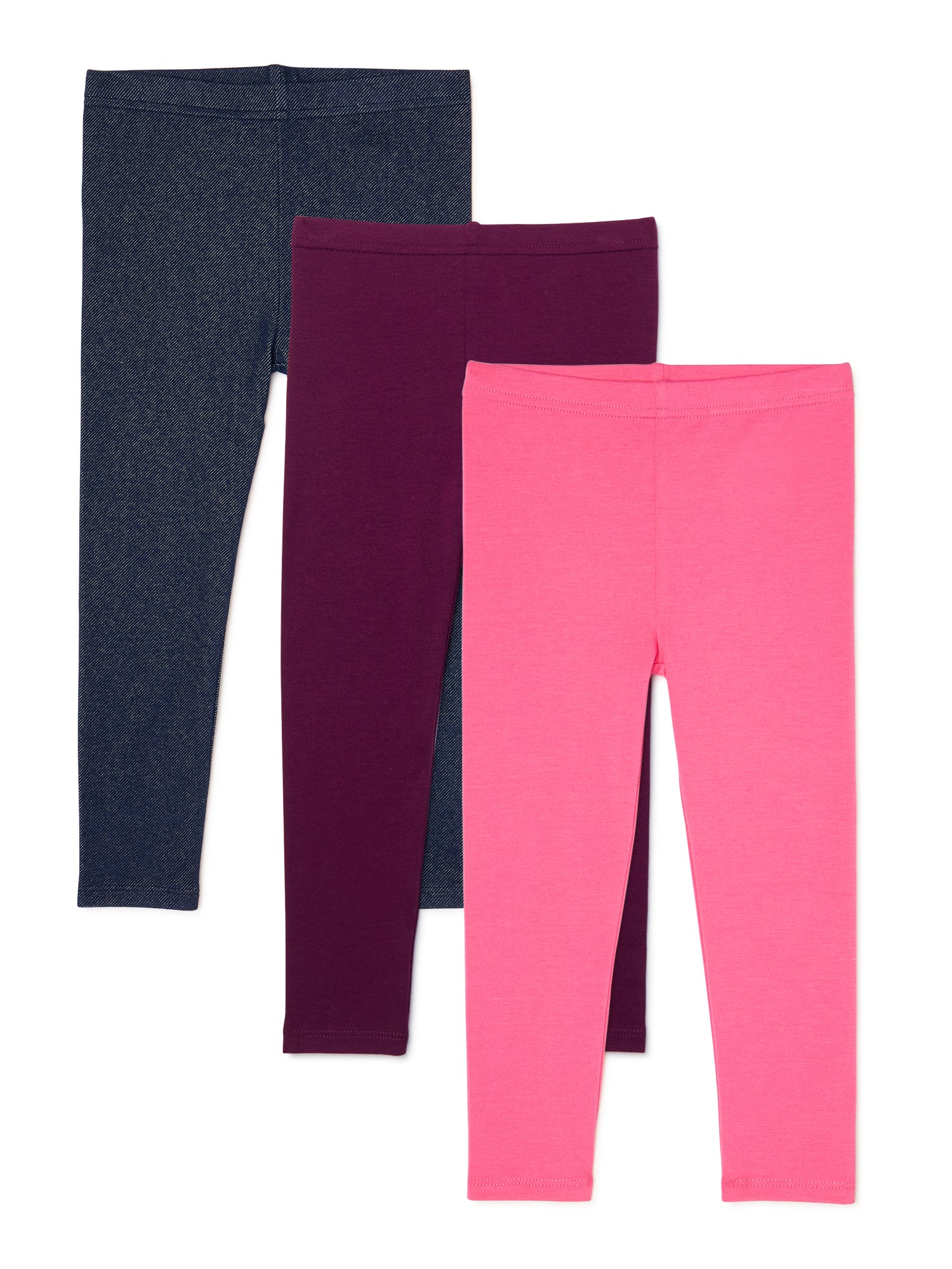 Garanimals Baby Girls & Toddler Girls Knit Leggings, 3-Pack (12M-5T)