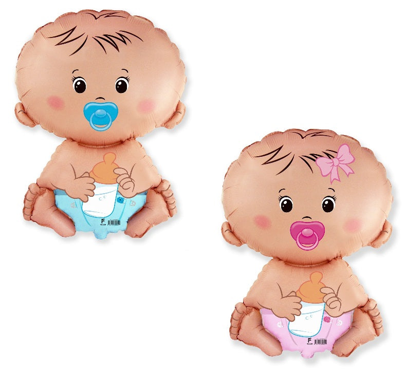 DalvayDelights Baby BOY Girl Shape Gender Reveal Diaper Welcome 24