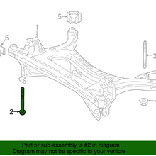 Genuine Toyota Suspension Cross-Member Mount Bolt 90119-A0340