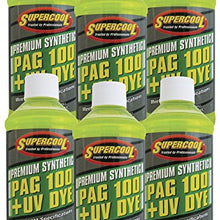 TSI Supercool P100-8D-6CP 100 PAG Viscosity Oil Plus U/V Dye, 8 oz, 6 Pack