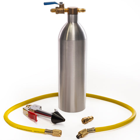 XtremepowerUS A/C Flush Kit AC Air Conditioner System Flush Gun Kit Car Cleaning Tool for R134 R12 R22 R410 R404, AC Flushing Set