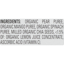 (8 Pack) Happy Tot Super Foods Pouches Organics Pears, Mangos & Spinach + Super Chia Pouch, 4.22 OZ