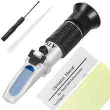 Peroptimist 4-in-1 Antifreeze Coolant Refractometer for Automobile Antifreeze System, Battery Acid and Windshield Washer Fluid