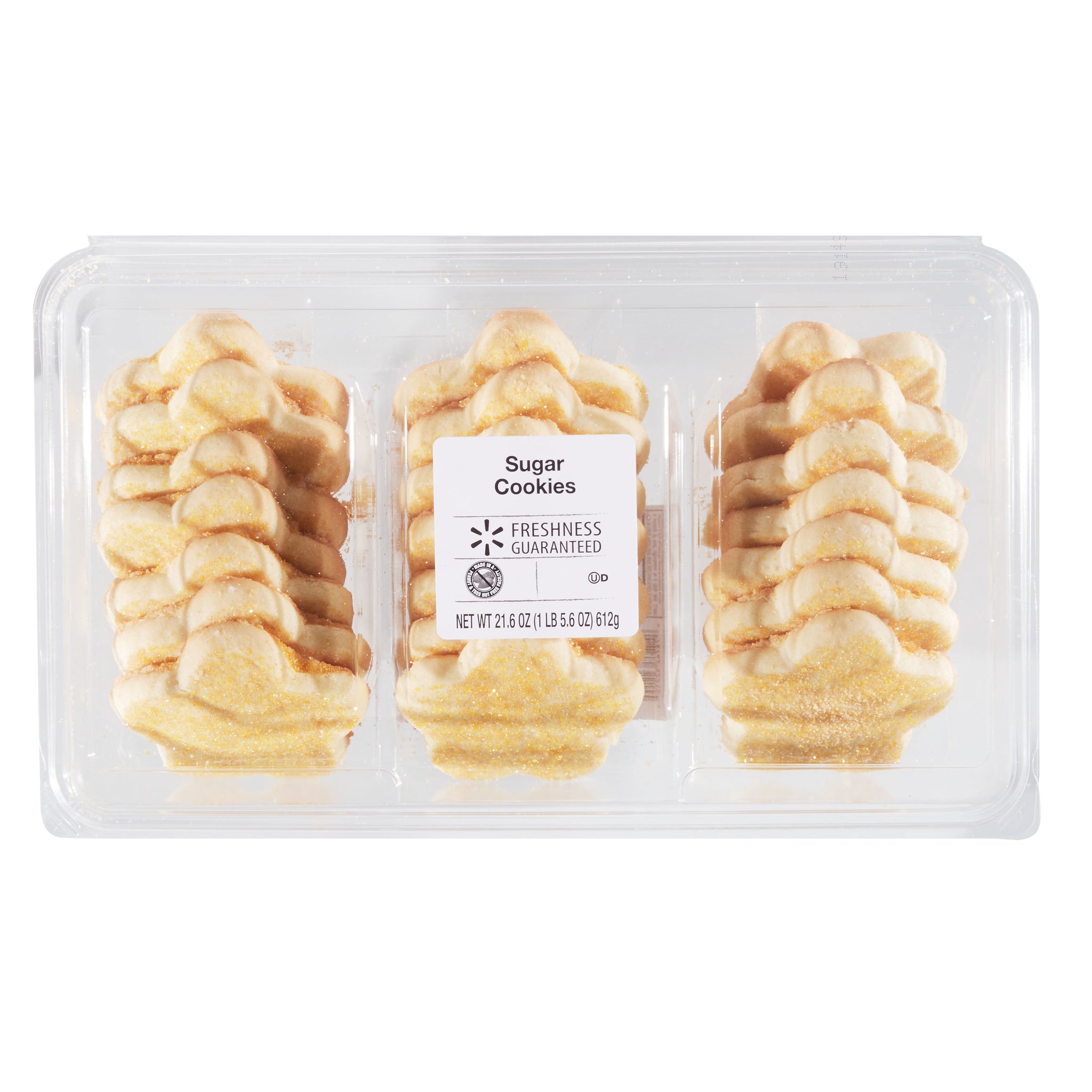 Freshness Guaranteed Star-Shaped Sugar Cookies, 21.6 oz, 21 Count