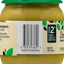 (10 Pack) Beech-Nut Stage 2, Sweet Peas Baby Food, 4 oz Jar