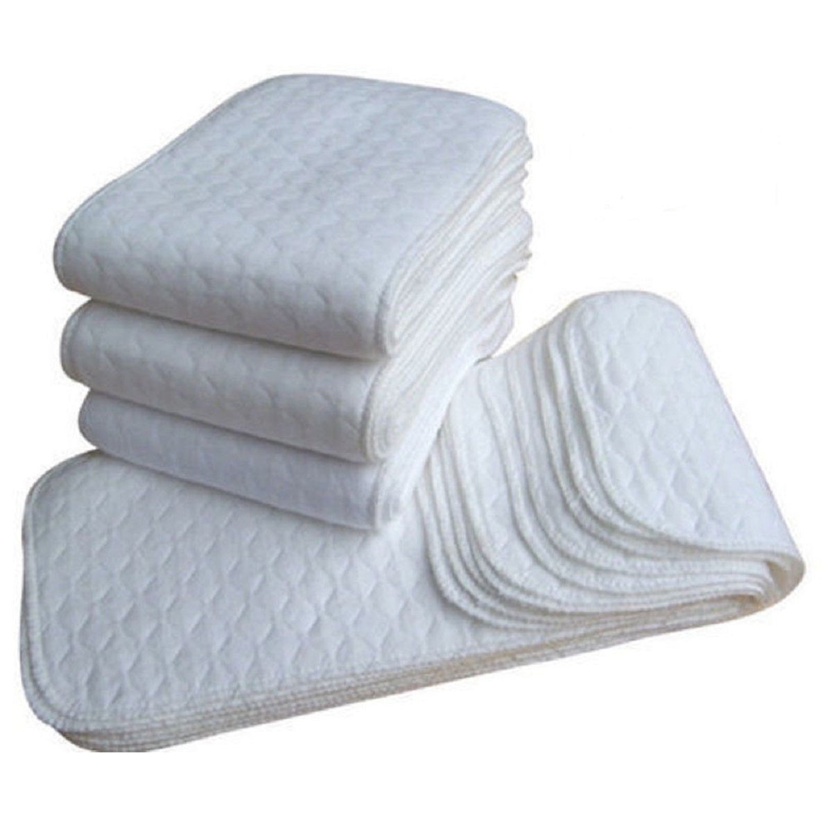 10 Pieces Re Able Babies Modern Diaper Nappy Lined Insert 3 Layers Cotton