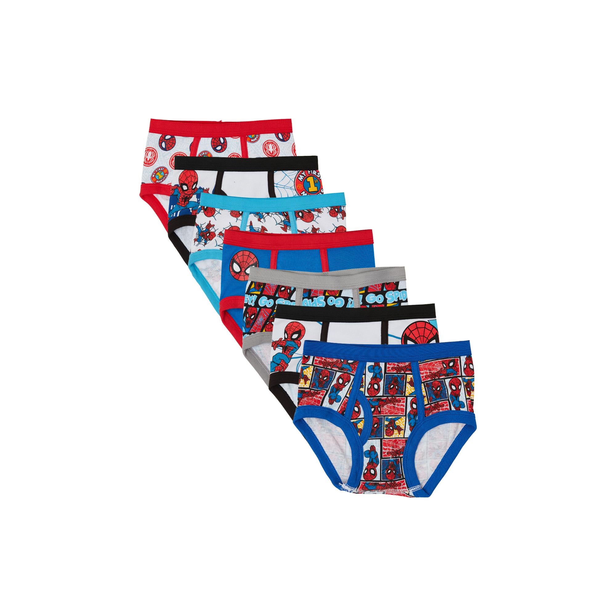 Spider-Man Toddler Boys Brief Underwear, 7-Pack