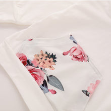 PatPat Baby Beautiful Floral Long-sleeve Hoodie Pants and Headband Set