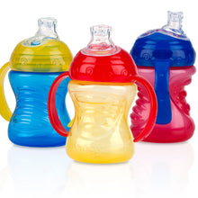 Nuby Grip N Sip Soft Spout Trainer Sippy Cup - 3 pack