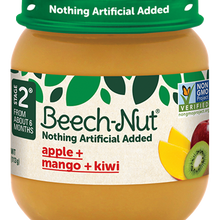 (10 Pack) Beech-Nut Stage 2, Apple, Mango & Kiwi Baby Food, 4 oz Jar