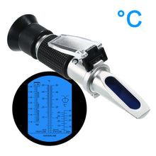 Antifreeze Refractometer Coolant Tester for Checking Freezing Point, Concentration of Ethylene Glycol, Battery Acid Condition, Freezing Point Meter Coolant Antifreeze Tester