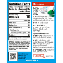 Jell-O Lime Sugar Free Gelatin Dessert Mix, 0.6 oz Box