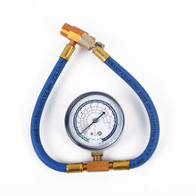 R134A to R12 R22 Refrigerant Recharge Hose Pipe with Can Tap Pressure Gauge