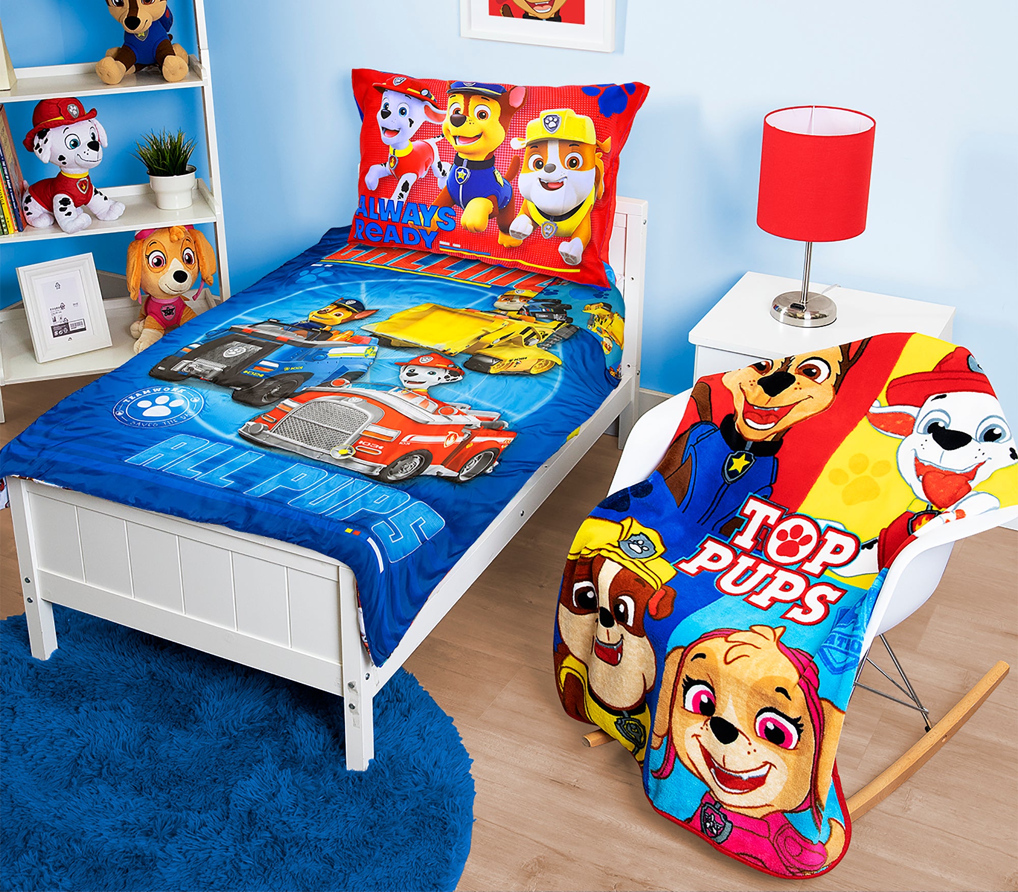 PAW Patrol Toddler 5 Piece Bedding And Plush Blanket Set