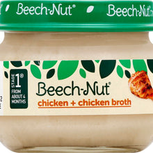 (10 Pack) Beech-Nut Stage 1, Chicken & Chicken Broth Baby Food, 2.5 oz Jar