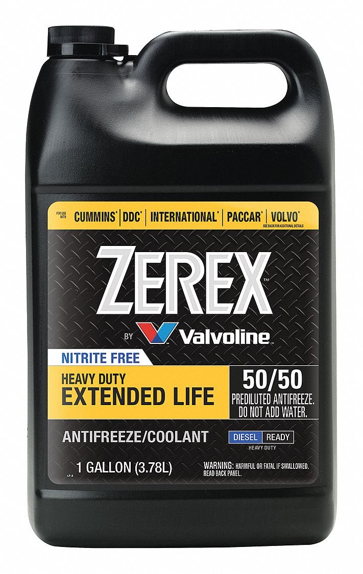 Zerex Antifreeze Coolant 1 gal. Yellow Heavy Duty Diesel Trucks 846439