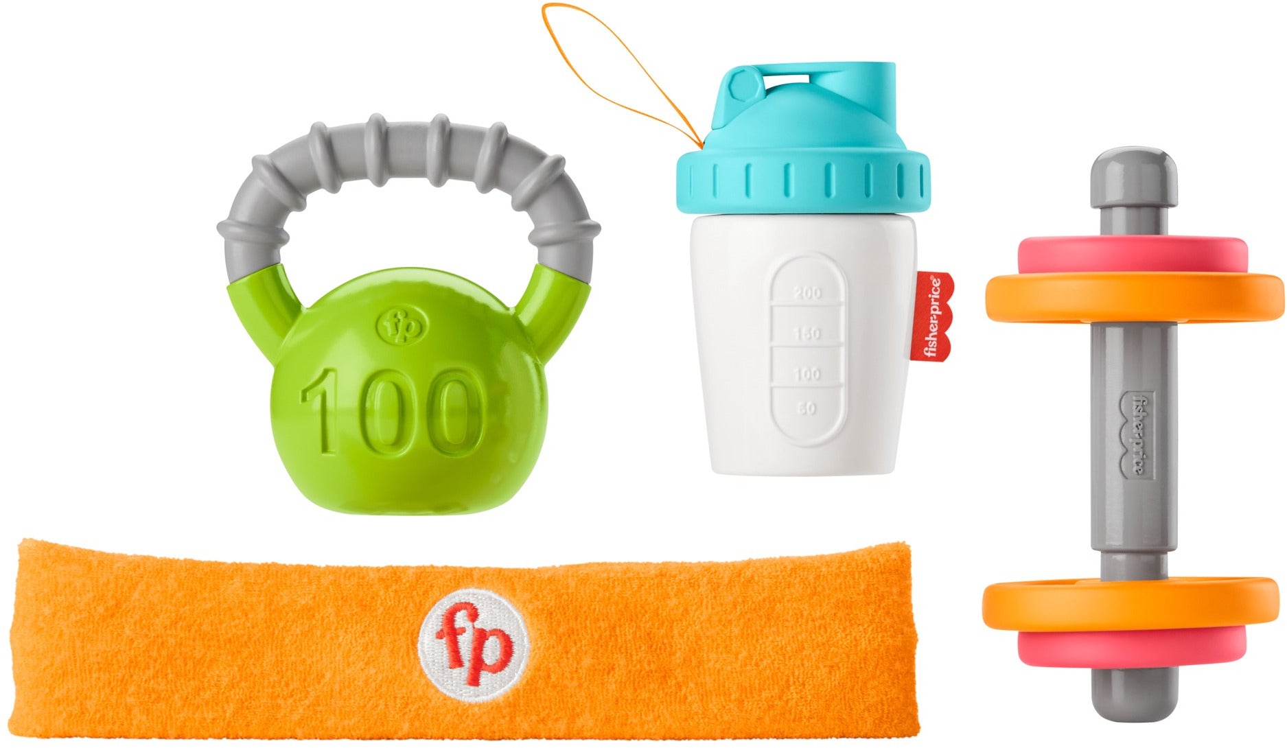 Fisher-Price Baby Biceps Gift Set, 4-Piece Infant Toys