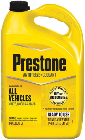 Prestone All Vehicles - 10yr/300k mi - Antifreeze+Coolant (1 Gal - Ready to Use)