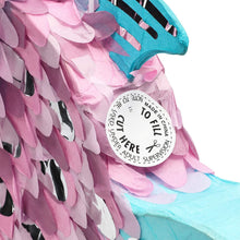 Fish Pull String Pinata in Blue & Pink for Kids Ocean Theme Birthday, Under the Sea Party Supplies and Decorations, Small 17 x 10.5 inches