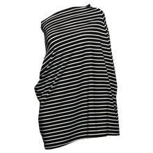 Kadell Baby Canopy Cover for Car Seat, Multi Use, Black and White Stripes