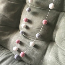 30Pcs Wool Felt Balls Handmade Garland Pom Pom Hanging String Home Decor Craft