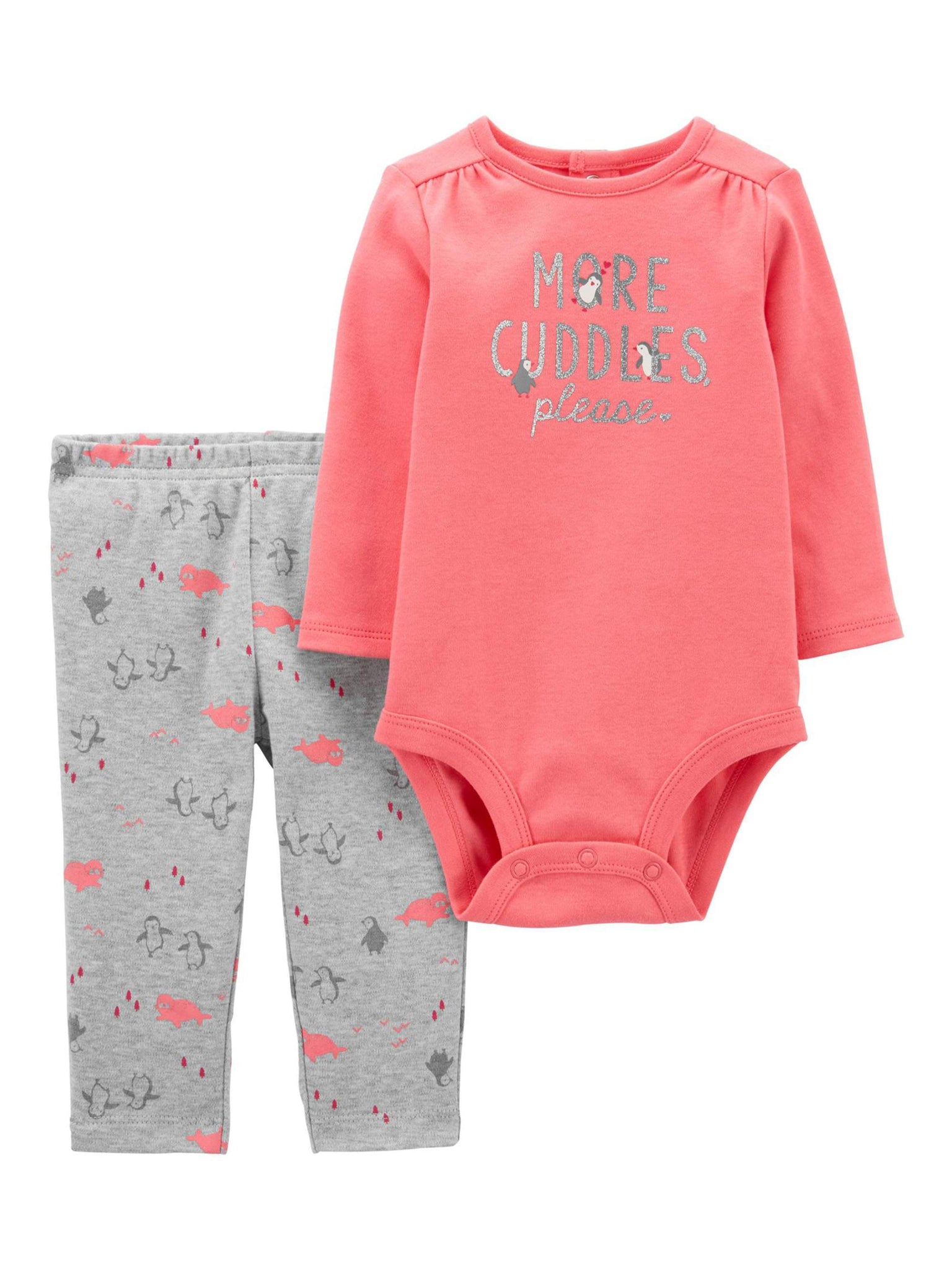 Child of Mine by Carter's Baby Girl Little Sister Bodysuit & Pant, 2pc Outfit Set