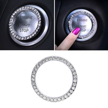 1PC Car Engine Start Stop Push Button Knob Key Switch Sparkling Bling Ring Trim