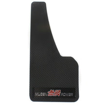 2Pcs UNIVERSAL MUGEN 3D CARBON FIBER CAR MUDFLAPS MUD GUARD MUDGUARDS FENDER
