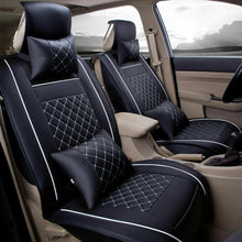 11x Fly5D Car Seat Cover Size L PU Leather Rear+Front Cushion 5 Seats All Season