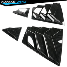 Fits 20-21 Toyota Corolla Side Window Louver Scoop 4PC Carbon Fiber Print