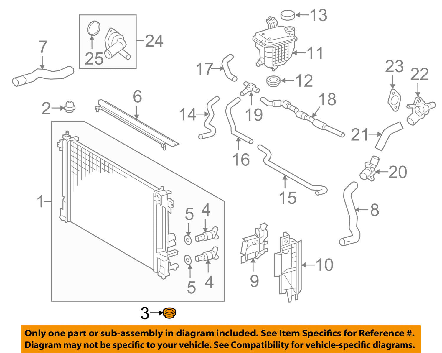TOYOTA OEM-Radiator Assembly Lower Insulator 9048040021