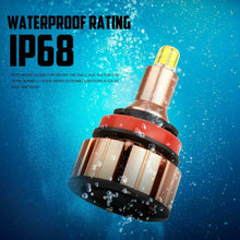 IRONWALLS H11 LED Headlight Bulbs Conversion Kit 2000W 300000LM 6000K Hi/Lo Beam